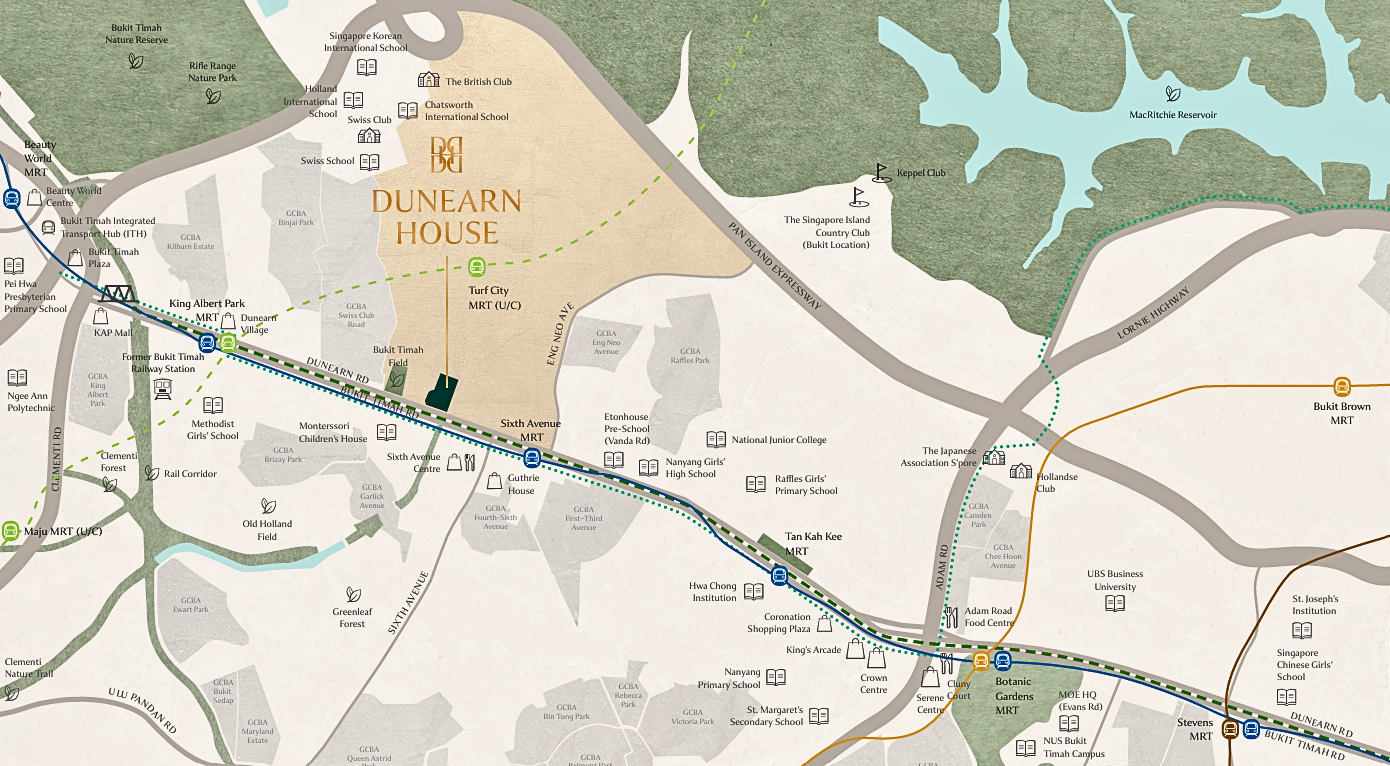 Dunearn House location map